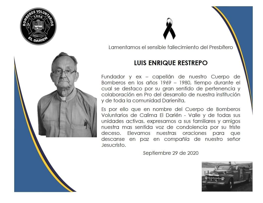 Noticia Bomberos Darién Septiembre 29 de 2020